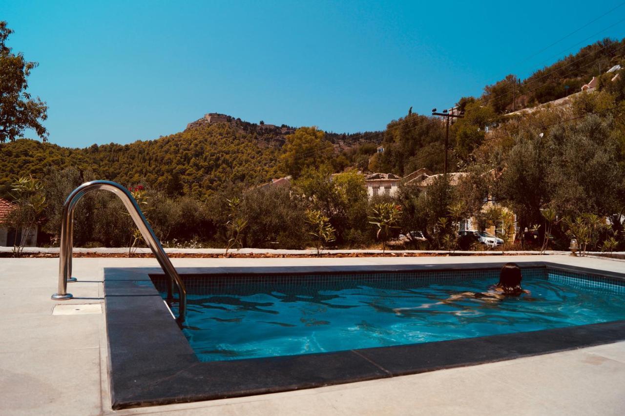 Throisma Studios With Private Pool & Parking Asos Eksteriør billede